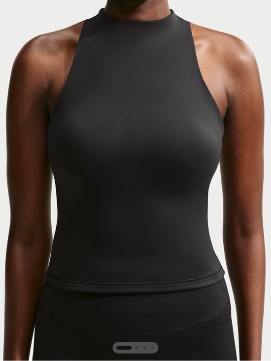 SKIMS Tops - NIKE SKIMS High-Neck Black Seamless Sports Bra